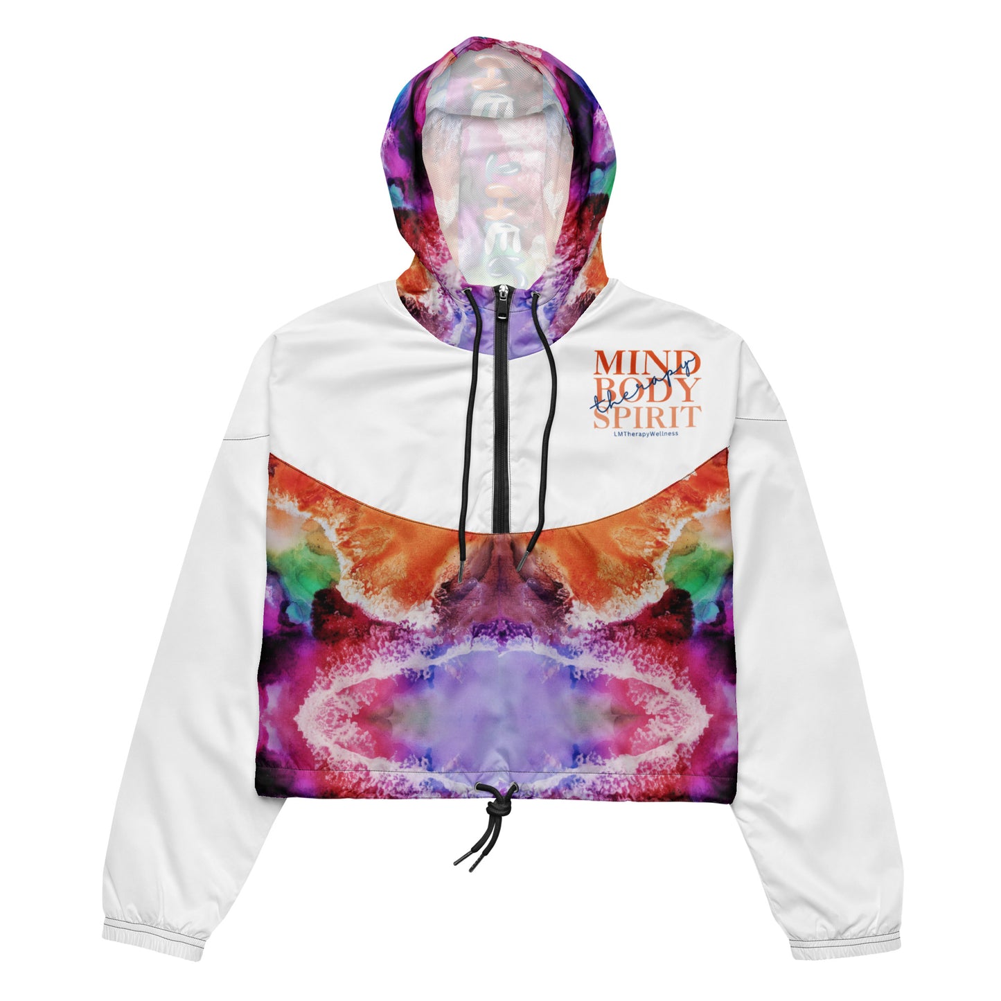 "Mind Body Spirit" Women’s Cropped Windbreaker