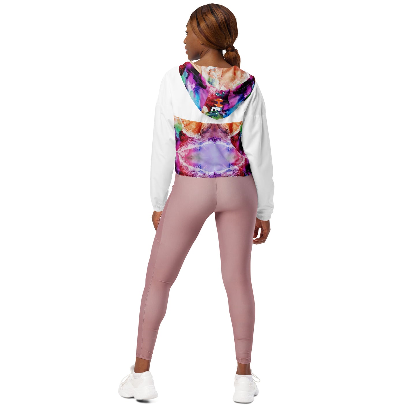 "Mind Body Spirit" Women’s Cropped Windbreaker
