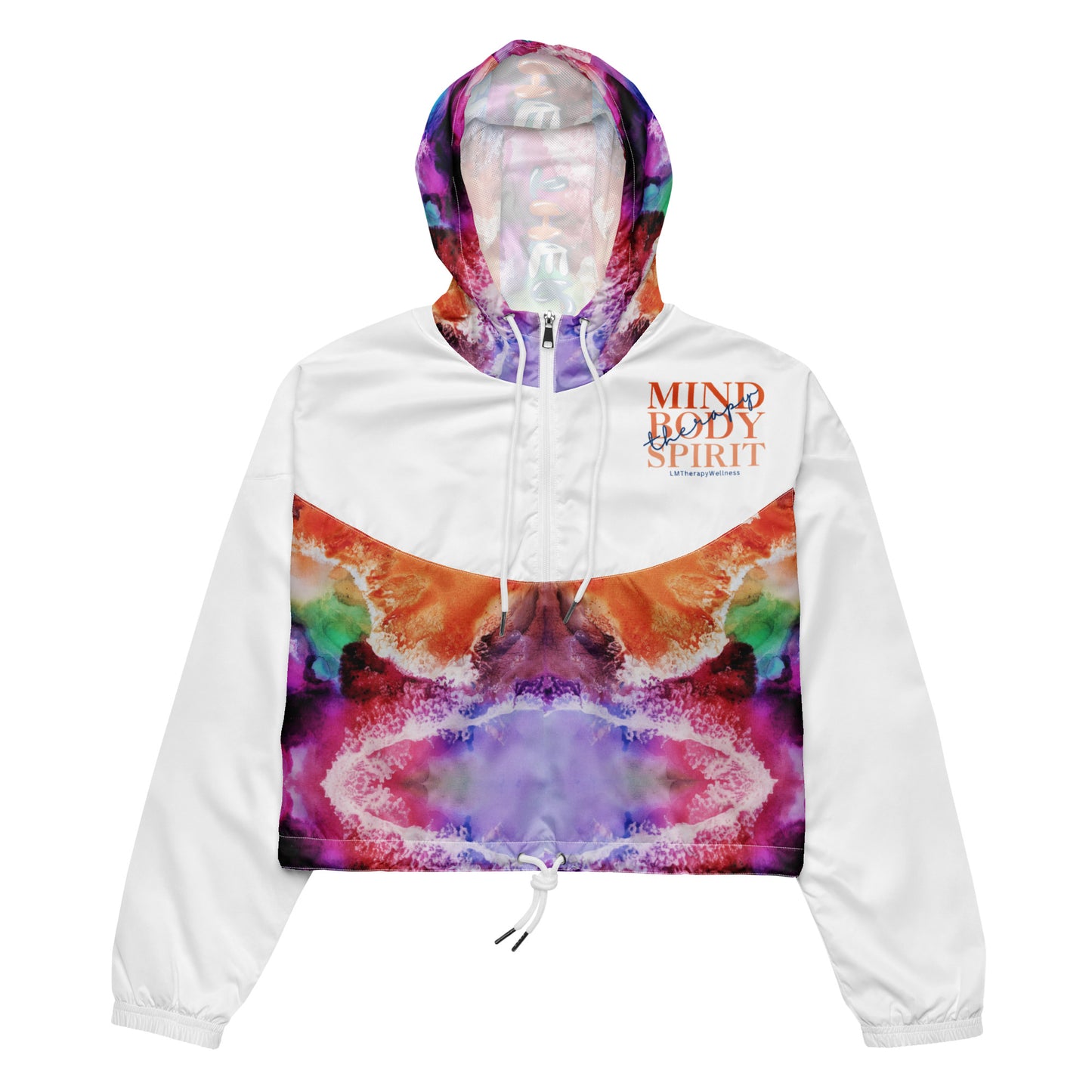 "Mind Body Spirit" Women’s Cropped Windbreaker