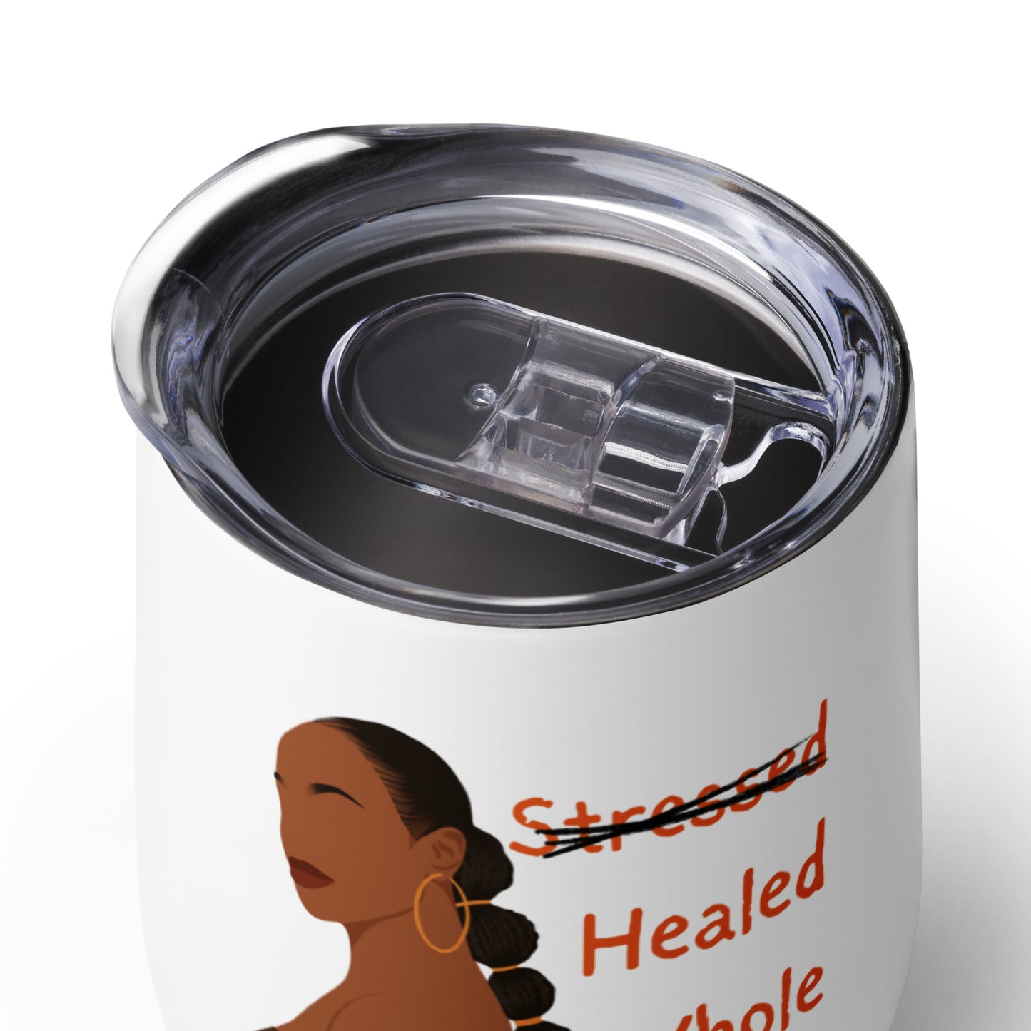Healed Whole Happy Wine Tumbler