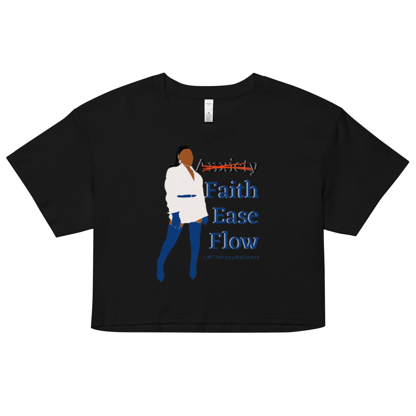 "Faith, Ease, Flow" Women’s Crop Top