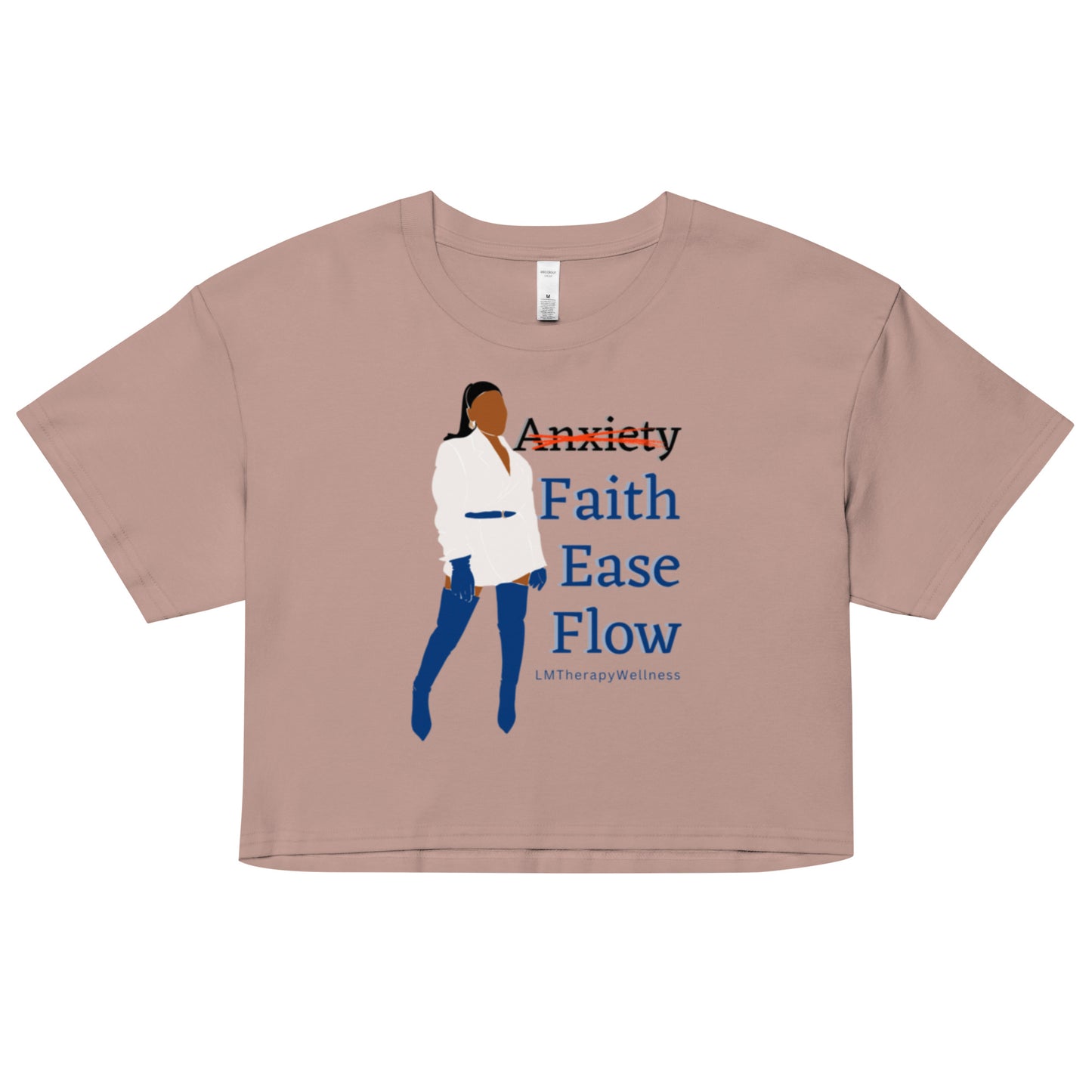 "Faith, Ease, Flow" Women’s Crop Top